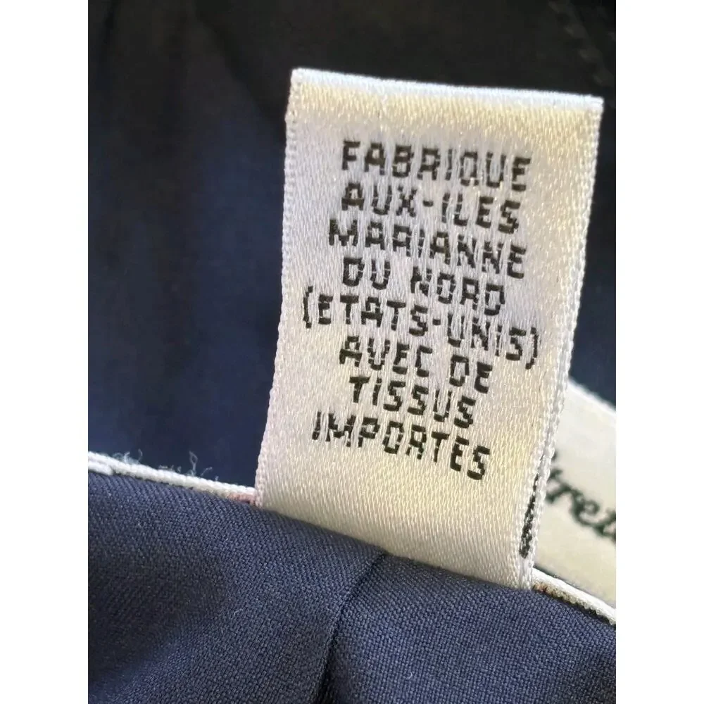 Talbots Blazer Jacket Womens Size 4 Navy Blue Two Buttons Stretch Casual Career